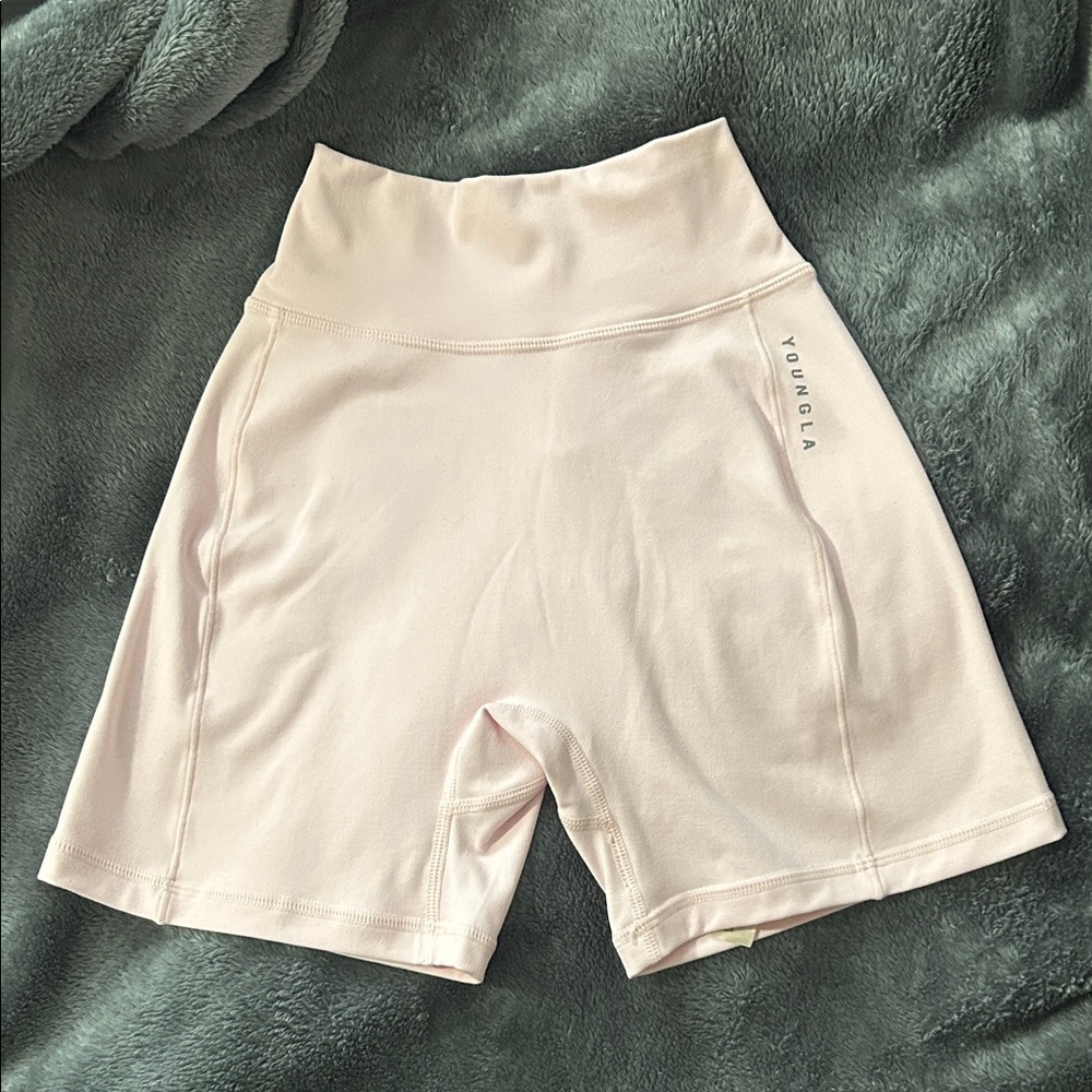 YoungLA Women's Light Pink Bike Shorts